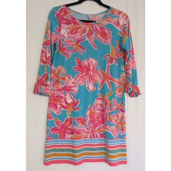 LILLY PULITZER DRESS TAB SLEEVES SIZE SMALL - Picture 1 of 5